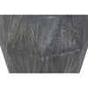 Ashton 22 Inch Mango Wood Side End Table; Octagonal; Faceted; Chiseled Edges; Rustic Gray; DunaWest - Default