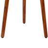 18 Inch Round Acacia Wood Side Accent End Table with 3 Tabletop Sections; Warm Brown; DunaWest - Default