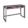 44 Inch Minimalist Single Drawer; Mago Wood; Entryway Console Table Desk; Textured Groove Lines; Gray; DunaWest - Default